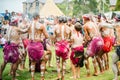 An ancient custom`smoking ceremony` among Indigenous Australians that involves burning plants to produce smoke. Royalty Free Stock Photo